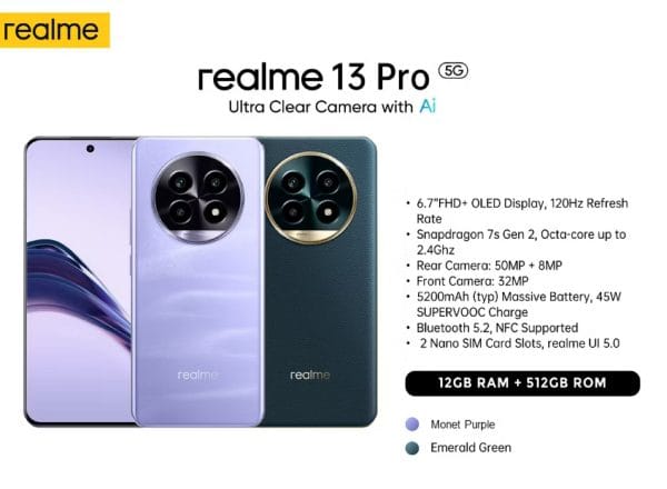 Realme 13 Pro 5G (12+512GB)